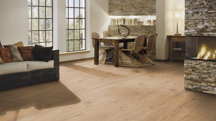 Parchet Laminat Oak Gold Brown B07 amenajare living