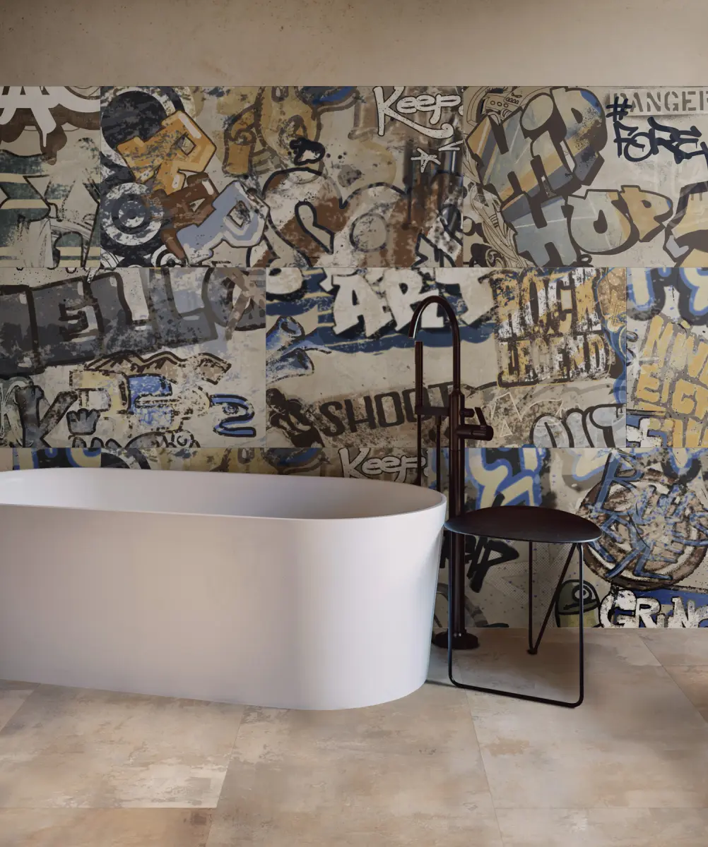 Baie cu Gresie WallArt Graffiti