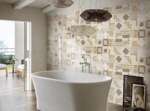 Faianta Decorata Lipari Dom ceramiche amenajare baie moderna