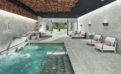 Amenajare zona piscina SPA cu Gresie Portelanata Thermae Amenajare SPA Novabell @ Showroom Gada Ceramic Bucuresti