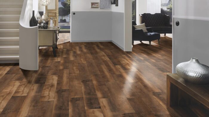 Parchet Dureco Oak Chamois A13 Ter Hurne amenajare living detaliu scara interioara