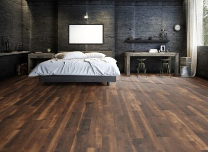 Parchet Dureco Oak Bordeaux Brown A15 Ter Hurne amenajare dormitor modern