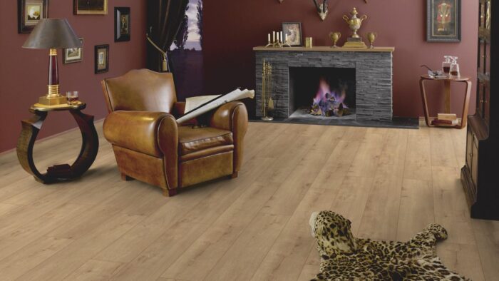 Parchet Laminat Stejar Cream Beige H07 Ter Hurne amenajare living modern detaliu