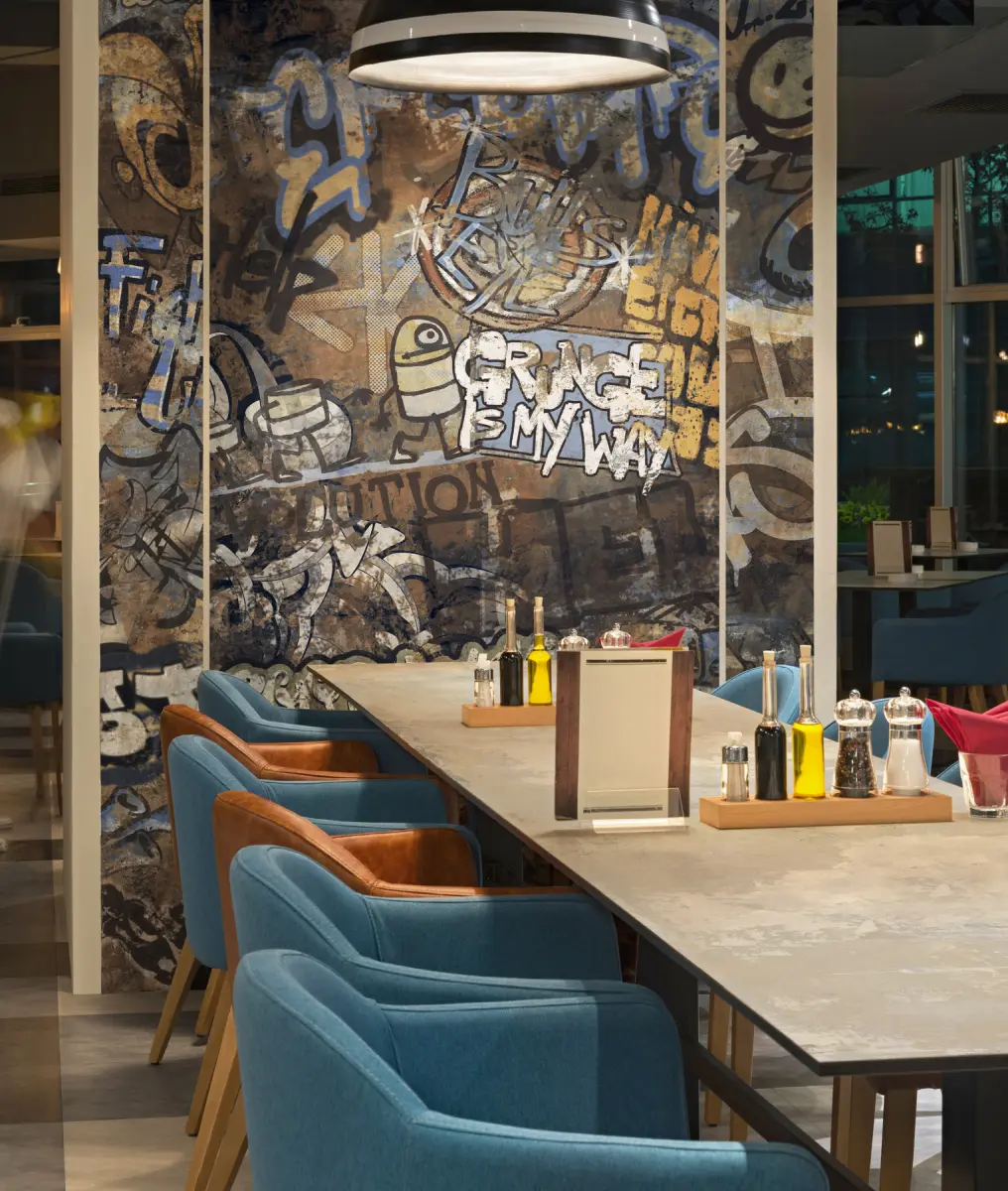 Restaurant cu Gresie WallArt Graffiti