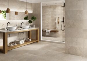 Baie cu gresie portelanata MAS DE PROVENCE ECRU Dom Ceramiche