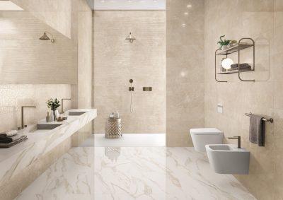 Faianta tip Marmura 30x91.5 cm Royal Beige Lux Amenajare Baie