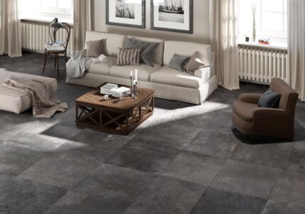 Gresie portelanata living MAS DE PROVENCE Coal 90x90 cm Dom Ceramiche
