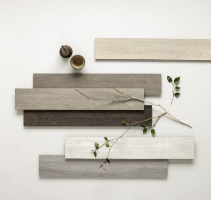 Gresie Portelanata tip Parchet Moodboard Dom Ceramiche