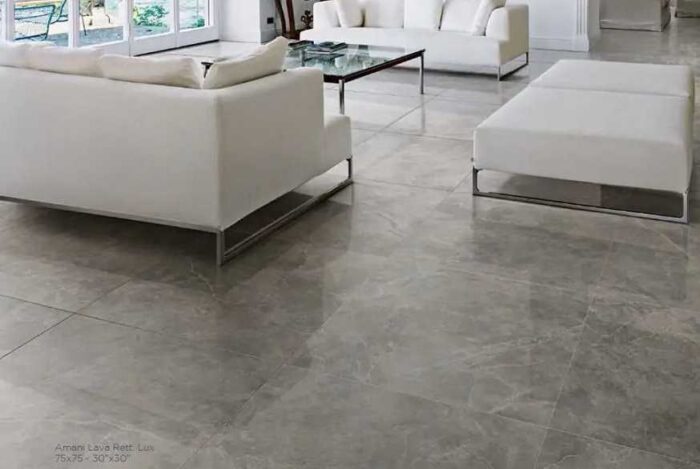 Gresie portelanata Majestic amani Lava 75x75 cm Aspect Lucios
