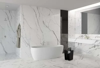 Baie cu Gresie Statuario Superiore EK