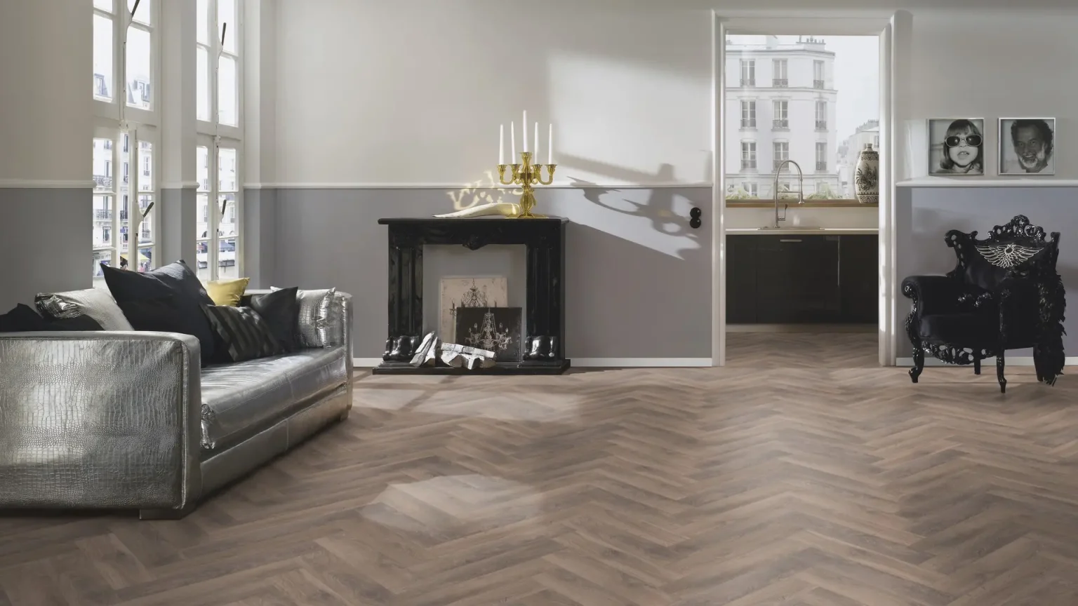 Parchet Laminat Herringbone Oak Suite