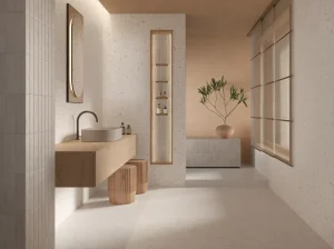 Baie cu Gresie și Faianță tip Terrazzo