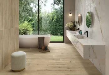 Amenajări baie 10 idei cu gresie tip parchet ceramic