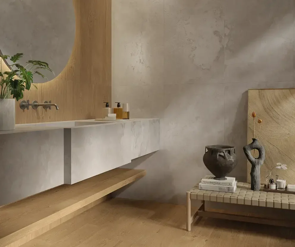 Amenajări baie 10 idei cu gresie tip parchet ceramic