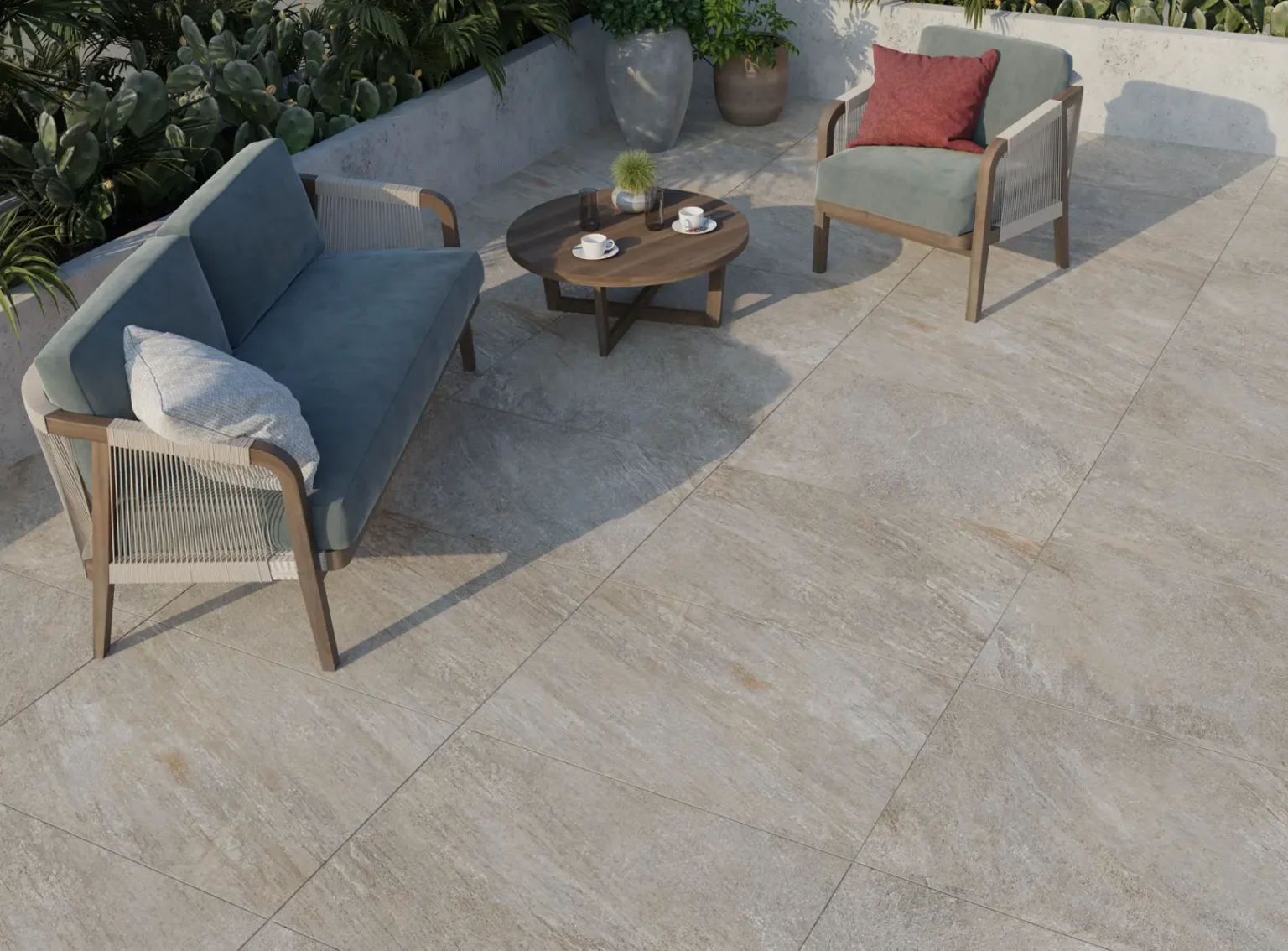 Gresie Exterior grosime 2 cm EK