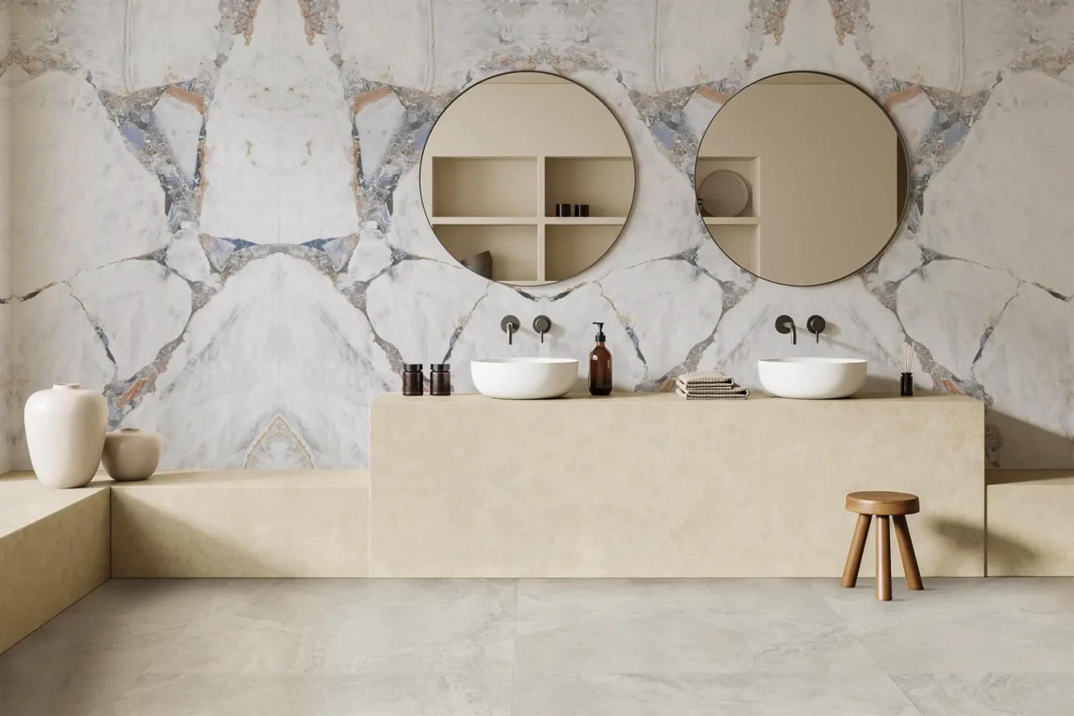 Baie cu Lastre Ceramice Bright Precious EK
