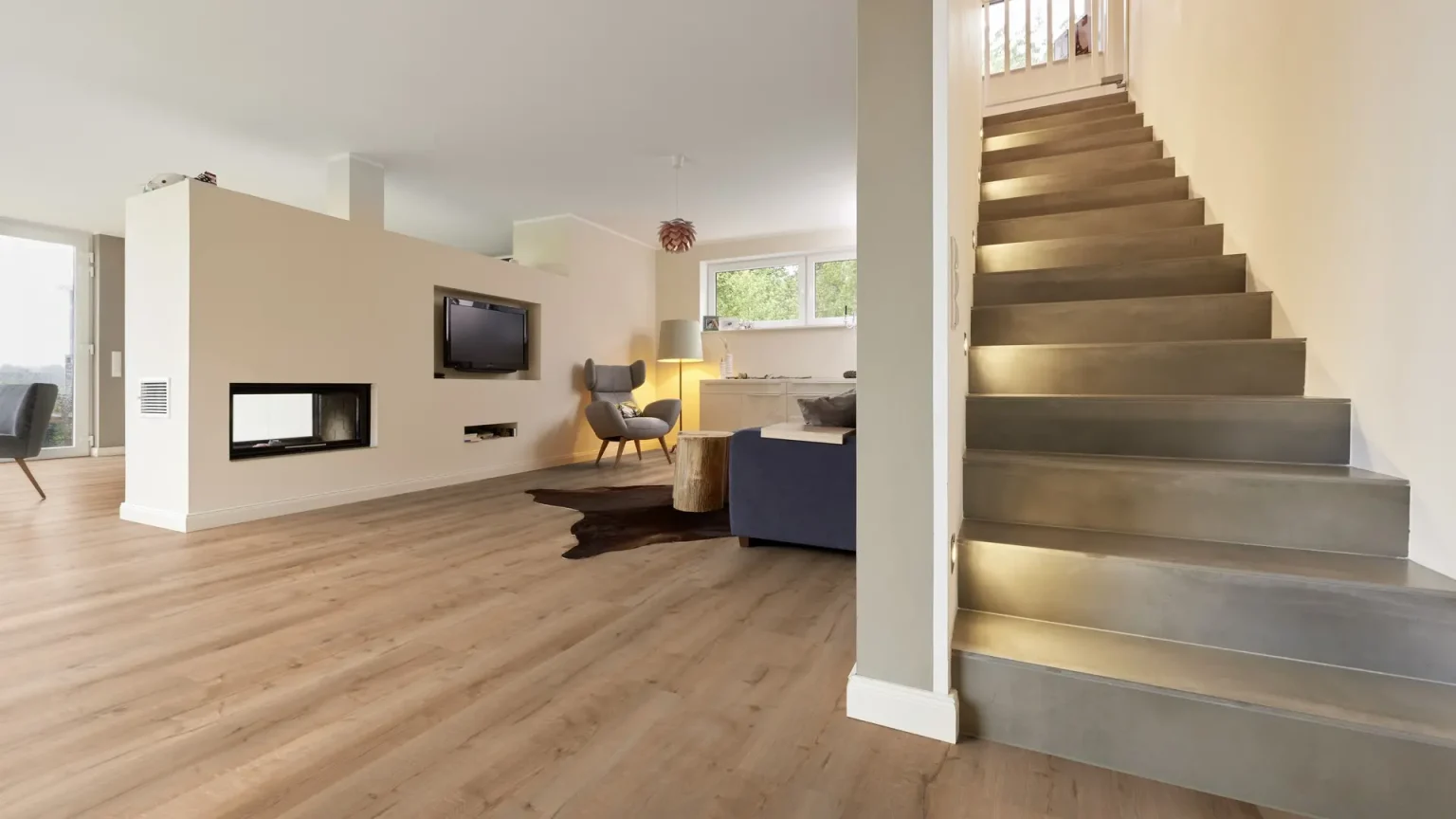 Living cu Parchet SPC Stejar Bristol