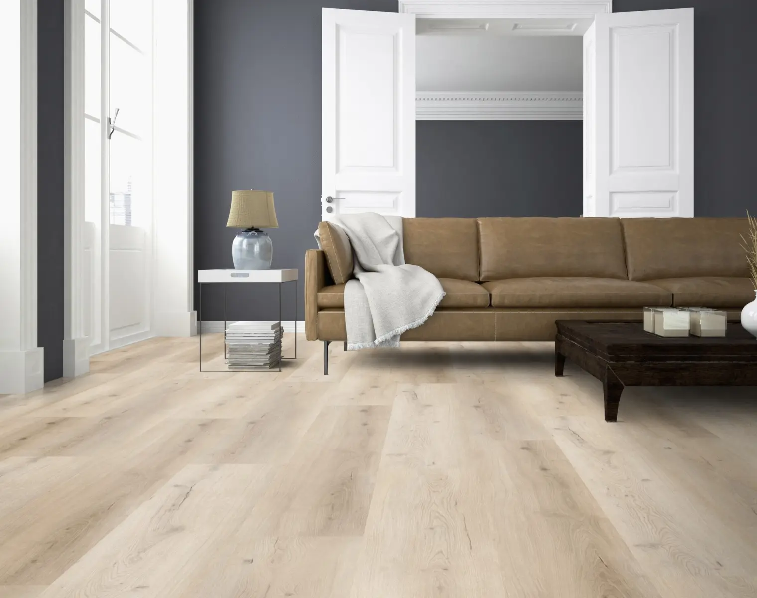 Living cu Parchet SPC Stejar Tokyo