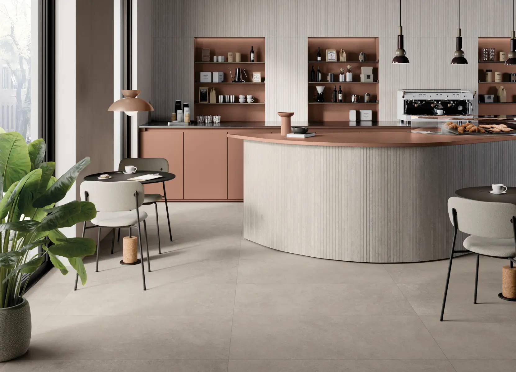 Pub_cu_gresie_portelanata_Keope_Grace_clay_grey_white_Gada_Ceramica Gresie Porțelanată Grace - imagine 4