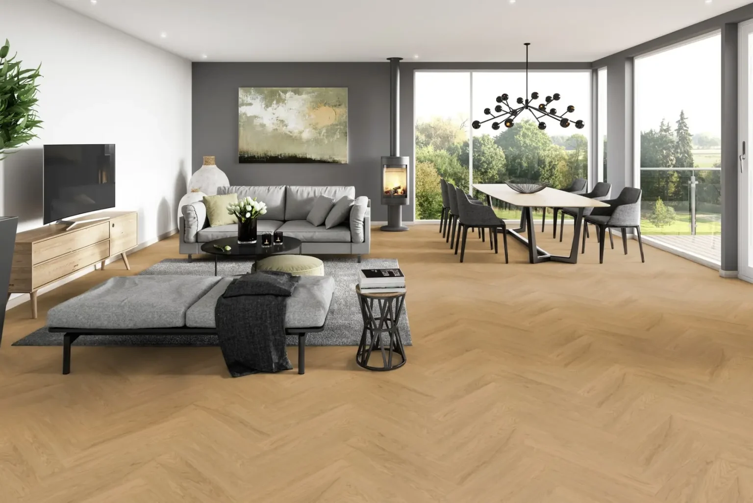 Parchet Herringbone Hywood Gran Sasso