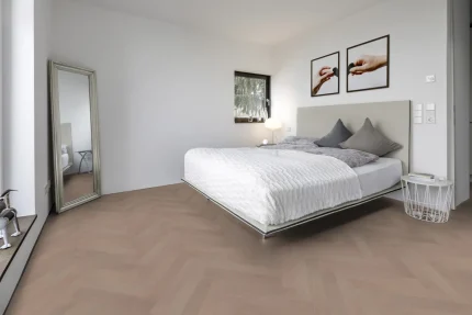 Dormitor cu Parchet Herringbone Hywood Acadia