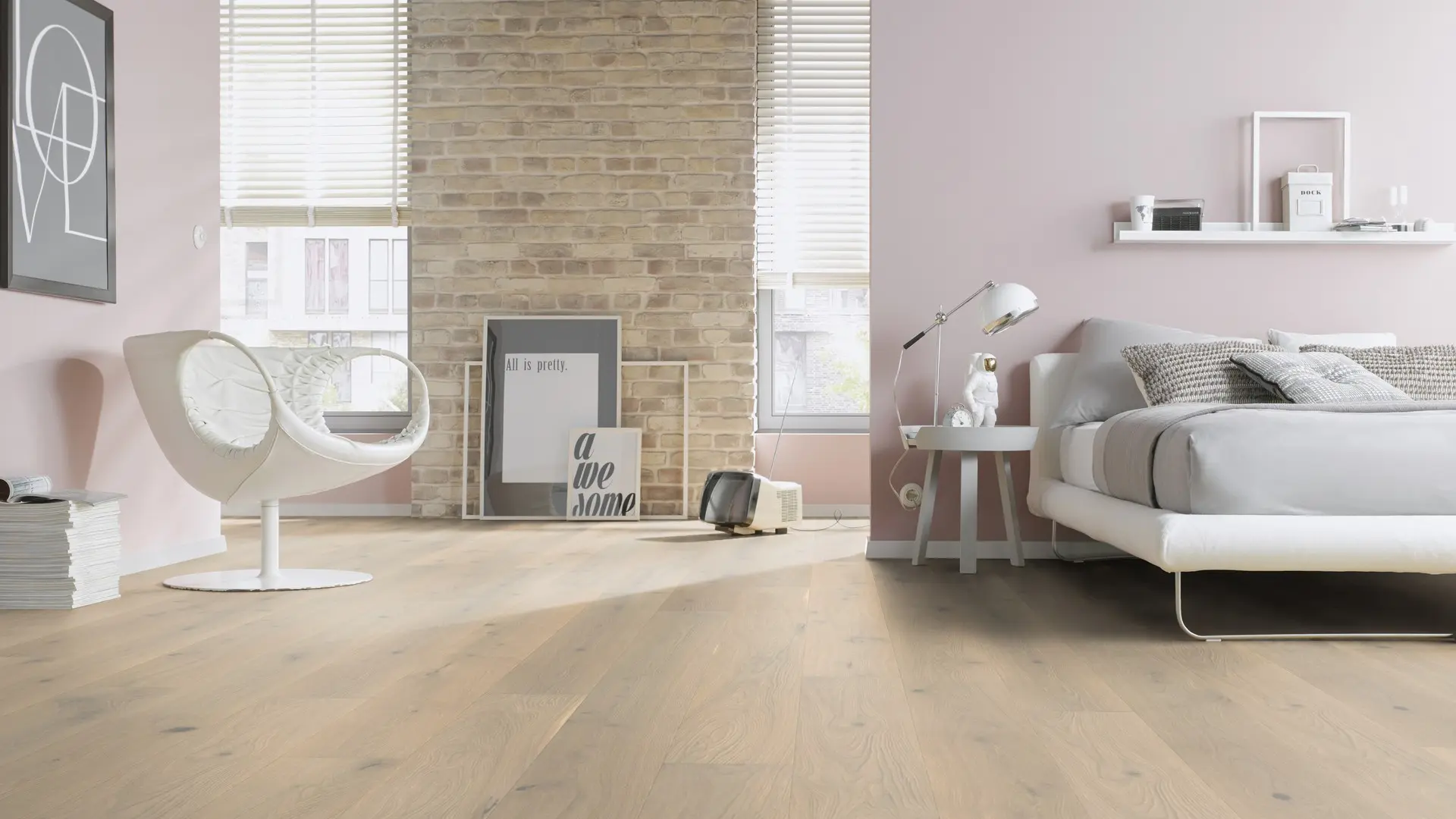 Parchet_triplustratificat_din_lemn_Stejar_Park_Avenue_2390x200x14mm_pardoseala_dormitor_TH_Gada_Ceramic_Bucuresti Parchet Triplustratificat Stejar Park Avenue Uleiat - imagine 2