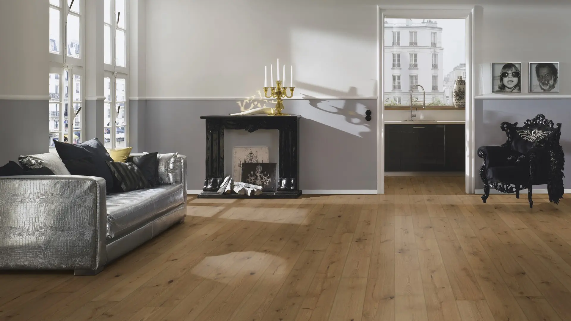 Parchet_triplustratificat_din_lemn_Stejar_St. James_2390x200x14mm_pardoseala_incalzita_living_TerH_Gada_Ceramic_Bucuresti Parchet Triplustratificat Stejar St James - imagine 4