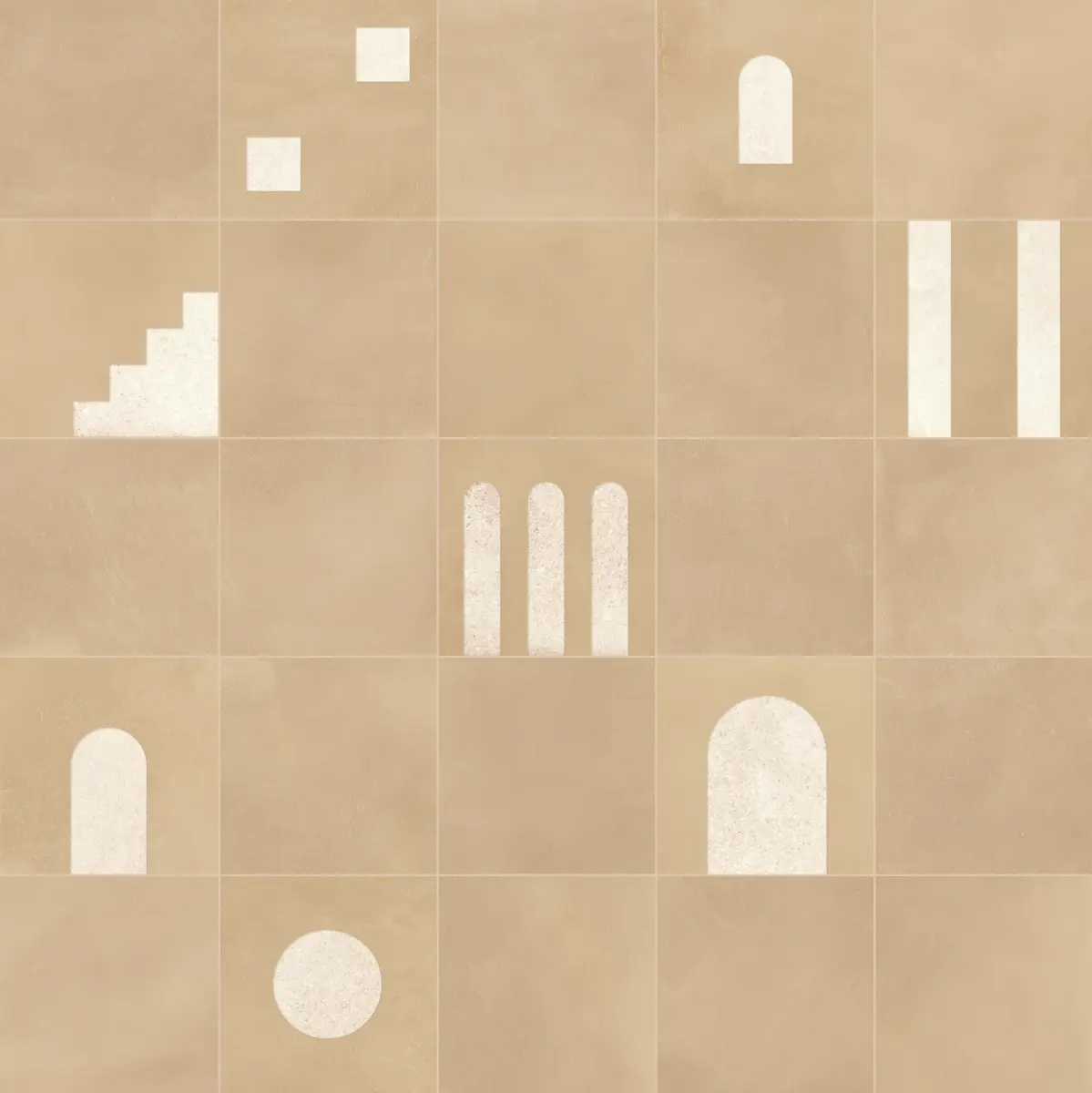 Decor-Gresie-portelanata-italia-CottoMilano_Pannello_Creta decoro archetipo