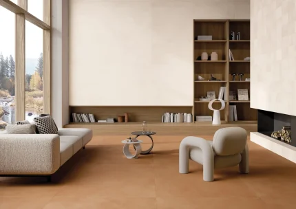 Living cu Gresie porțelanată Cotto Milano