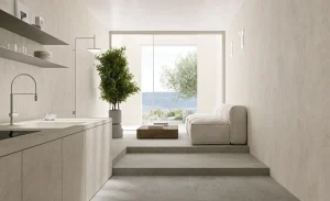 Bucătărie cu Gresie Porțelanată Canve