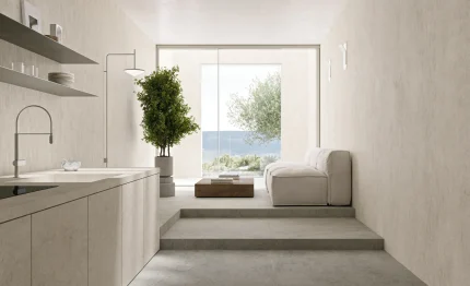 Bucătărie cu Gresie Porțelanată Canve