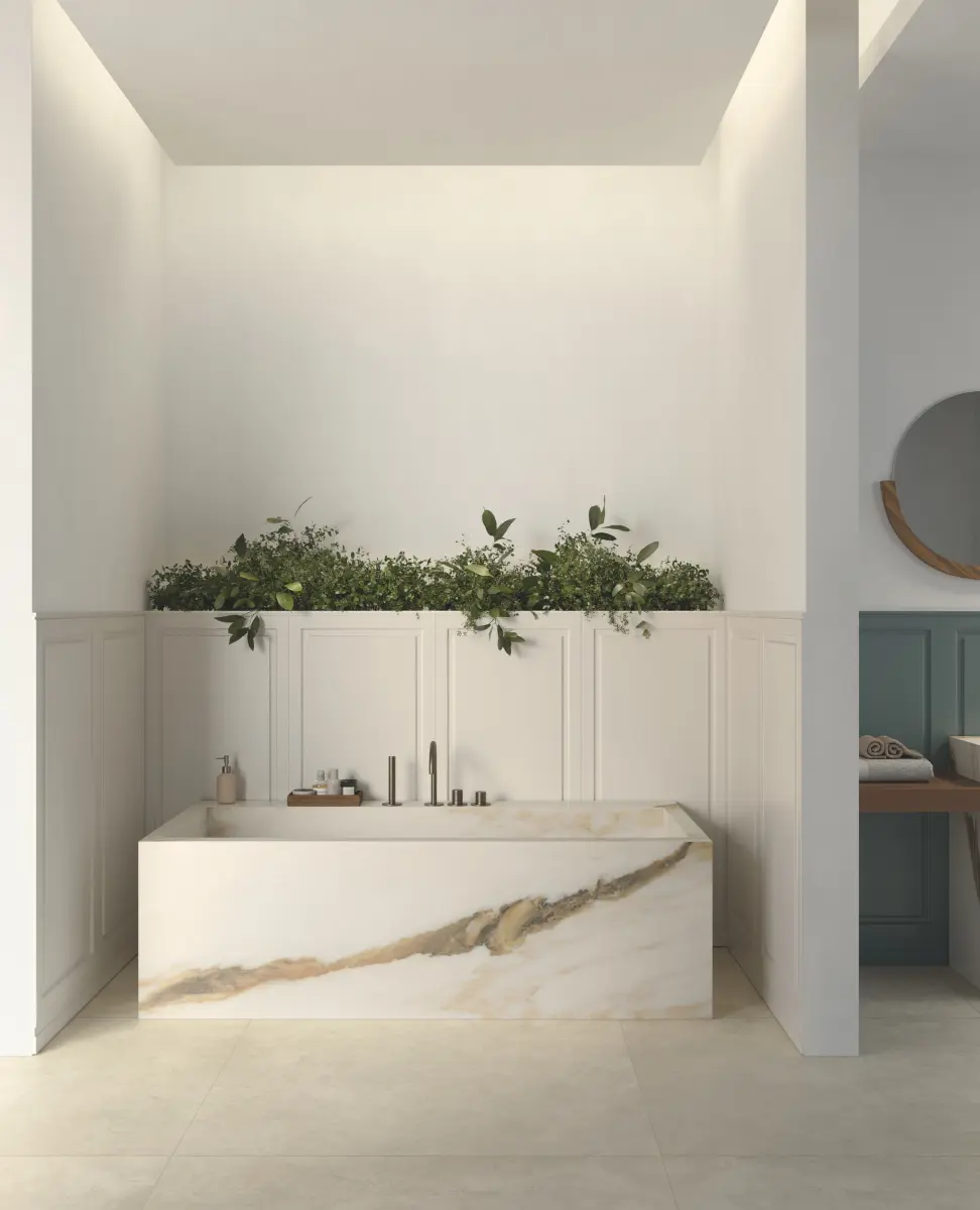 Baie cu faianță Boiserie 1 Baie cu faianță Boiserie